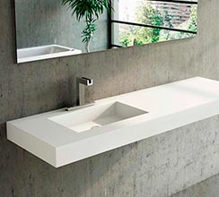 Lavabos y encimeras de Corian